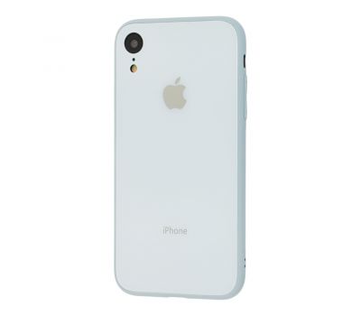 Чохол New glass для iPhone Xr синій туман