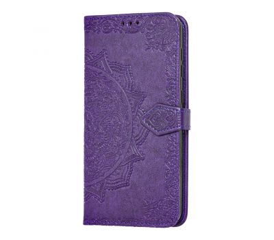 Чохол книжка для Samsung Galaxy A20 / A30 "Art з візитівкою" фіолетовий 1510708
