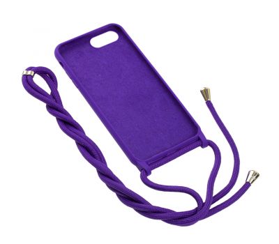 Чохол для iPhone 7 Plus / 8 Plus Lanyard with logo violet 1514247