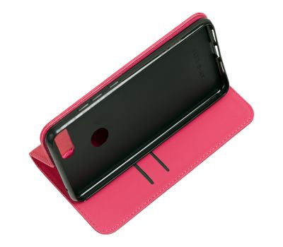 Чохол книжка для Xiaomi Mi 8 Lite Black magnet рожевий 1519003