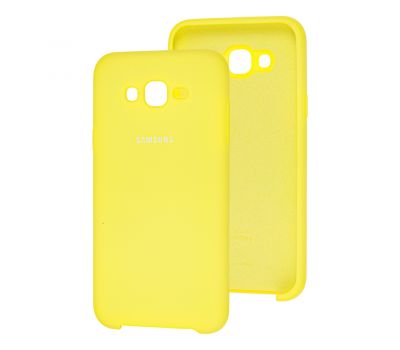 Чохол для Samsung Galaxy J7 (J700) Silky Soft Touch лимонний