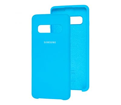 Чохол Samsung Galaxy S10 (G973) Silky Soft Touch блакитний