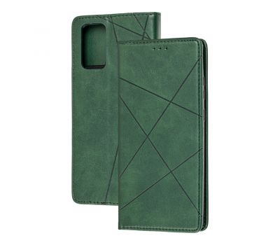 Чохол книжка Business Leather для Samsung Galaxy Note 20 (N980) зелений
