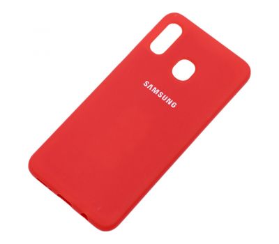 Чохол для Samsung Galaxy A20/A30 Silicone cover червоний 1534765