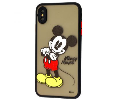 Чохол для iPhone Xs Max Picture shadow matte Mickey Mouse чорний