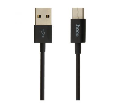 Кабель USB Hoco X23 Skilled Type-C (1m) черный
