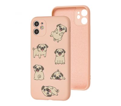 Чохол для iPhone 11 Wave Fancy pug / pink sand