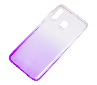 Чохол для Samsung Galaxy A20/A30 Gradient Design біло-фіолетовий 1544386