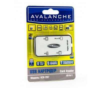 Картридер для microSD карт ACR-207 білий