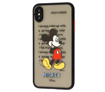 Чохол для iPhone Xs Max Picture shadow matte Mickey чорний
