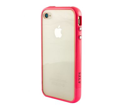 Бампер для iPhone 4 SZLF рожевий