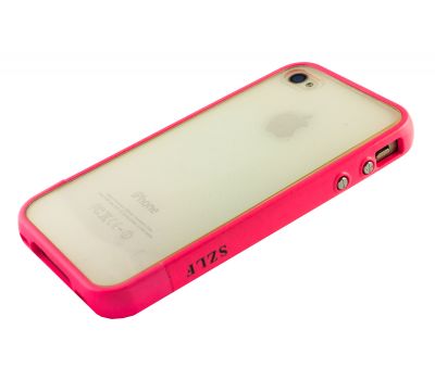 Бампер для iPhone 4 SZLF рожевий 1572962