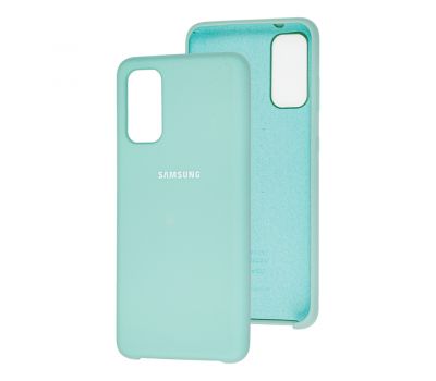 Чохол для Samsung Galaxy S20 (G980) Silky Soft Touch "світло-бірюзовий"