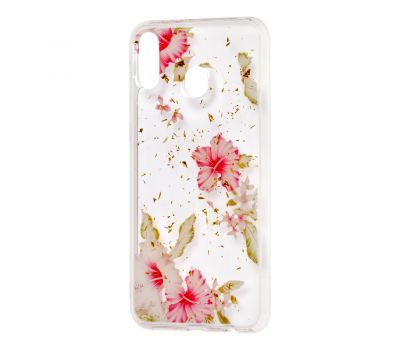 Чохол для Samsung Galaxy M20 (M205) Flowers Confetti "китайська троянда"