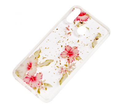 Чохол для Samsung Galaxy M20 (M205) Flowers Confetti "китайська троянда" 1573601