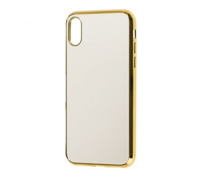 Чохол для iPhone Xs Max glass дзеркало "золотистий" 1578163