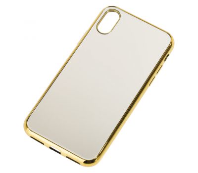 Чохол для iPhone Xs Max glass дзеркало "золотистий" 1578164