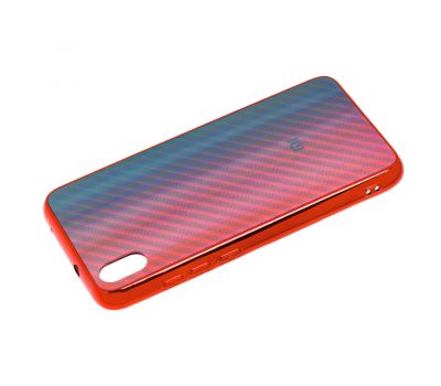 Чохол для Xiaomi Redmi 7A Carbon Gradient Hologram червоний 1592991