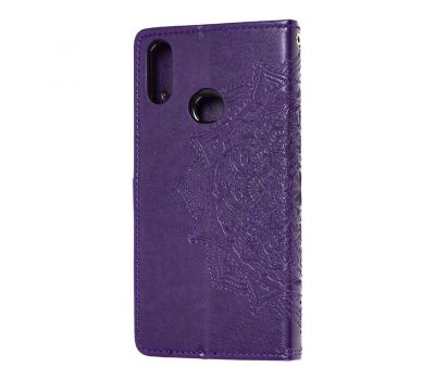 Чохол книжка для Samsung Galaxy A10s (A107) "Art з візитницею" фіолетовий 1596301