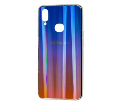 Чохол для Samsung Galaxy A10s (A107) Aurora з лого синьо-червоний
