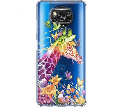 Силіконовий чохол BoxFace Xiaomi Poco X3 Colorful Giraffe (41290-cc14)