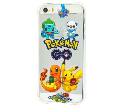 Чохол Pokemon GO для iPhone 5 п'ять персонажів