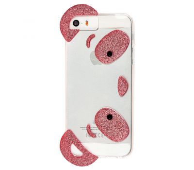 Чохол для iPhone 5 панда з рожевими вушками