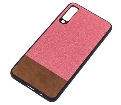 Чохол для Samsung Galaxy A7 2018 (A750) Hard Textile рожево-коричневий 1609092