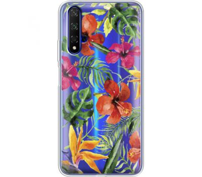 Силіконовий чохол BoxFace Huawei Honor 20 Tropical Flowers (37633-cc43)