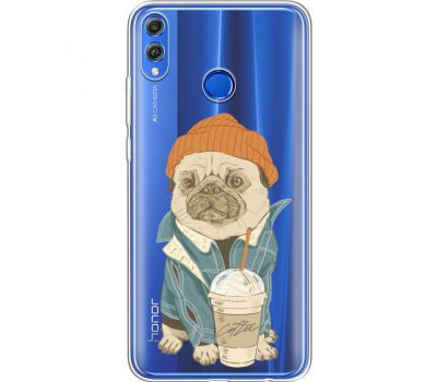 Силіконовий чохол BoxFace Huawei Honor 8x Dog Coffeeman (35499-cc70)