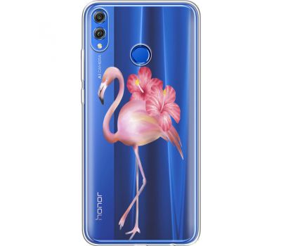 Силіконовий чохол BoxFace Huawei Honor 8x Floral Flamingo (35499-cc12)