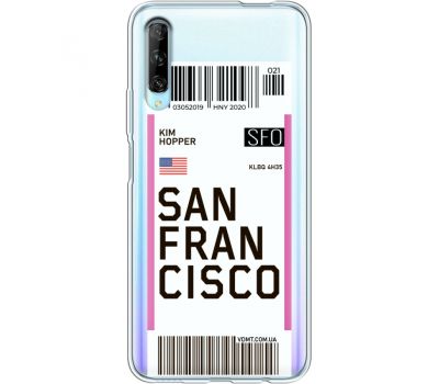 Силіконовий чохол BoxFace Huawei P Smart Pro Ticket  San Francisco (38613-cc79)