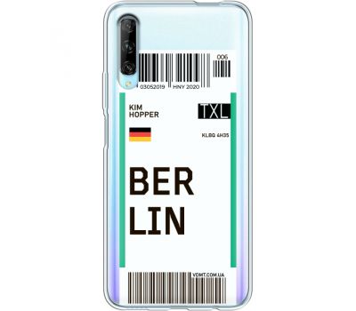 Силіконовий чохол BoxFace Huawei P Smart Pro Ticket Berrlin (38613-cc80)