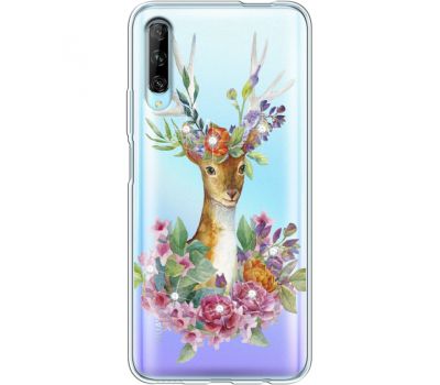 Силіконовий чохол BoxFace Huawei P Smart Pro Deer with flowers (938613-rs5)