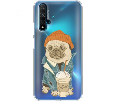 Силіконовий чохол BoxFace Huawei Nova 5T Dog Coffeeman (38618-cc70)