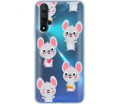 Силіконовий чохол BoxFace Huawei Nova 5T с 3D-глазками Mouse (38618-cc76)