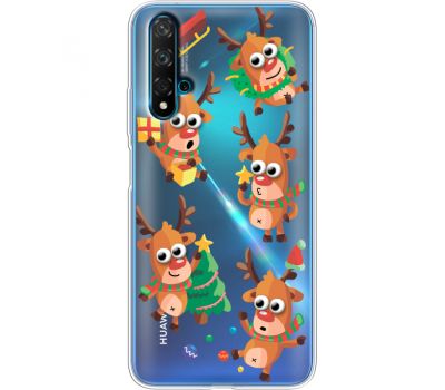 Силіконовий чохол BoxFace Huawei Nova 5T с 3D-глазками Reindeer (38618-cc74)