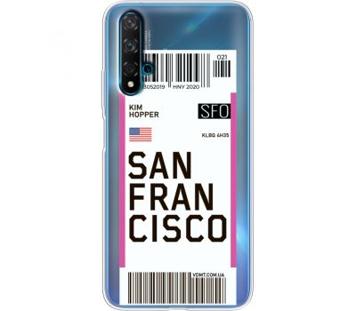 Силіконовий чохол BoxFace Huawei Nova 5T Ticket  San Francisco (38618-cc79)