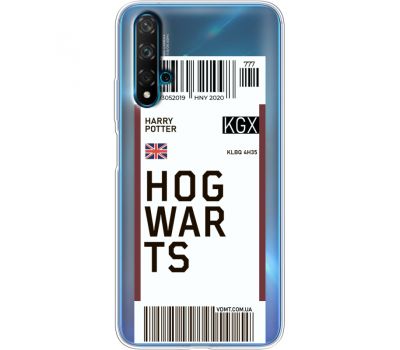 Силіконовий чохол BoxFace Huawei Nova 5T Ticket Hogwarts (38618-cc91)