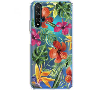 Силіконовий чохол BoxFace Huawei Nova 5T Tropical Flowers (38618-cc43)