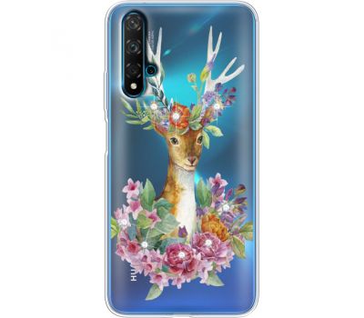 Силіконовий чохол BoxFace Huawei Nova 5T Deer with flowers (938618-rs5)