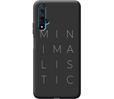 Силіконовий чохол BoxFace Huawei Nova 5T Minimalistic (40038-bk59)