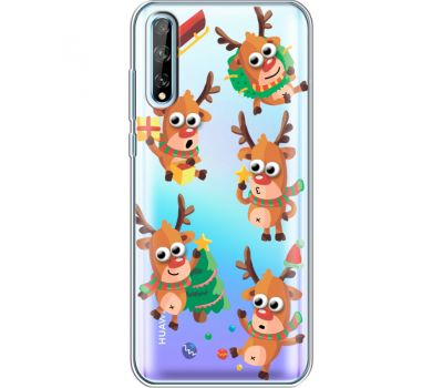 Силіконовий чохол BoxFace Huawei P Smart S с 3D-глазками Reindeer (40354-cc74)