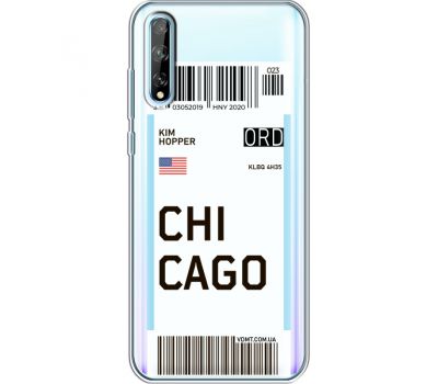 Силіконовий чохол BoxFace Huawei P Smart S Ticket Chicago (40354-cc82)