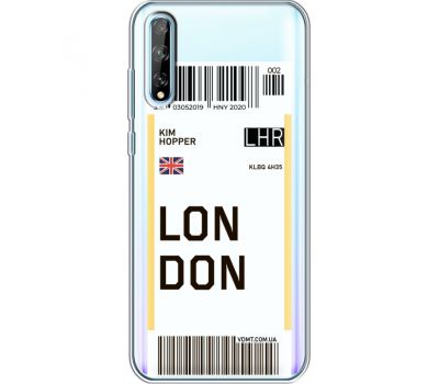 Силіконовий чохол BoxFace Huawei P Smart S Ticket London (40354-cc83)