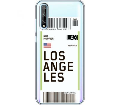 Силіконовий чохол BoxFace Huawei P Smart S Ticket Los Angeles (40354-cc85)
