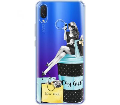 Силіконовий чохол BoxFace Huawei P Smart Plus City Girl (34975-cc56)