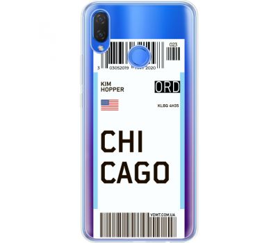 Силіконовий чохол BoxFace Huawei P Smart Plus Ticket Chicago (34975-cc82)