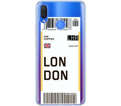 Силіконовий чохол BoxFace Huawei P Smart Plus Ticket London (34975-cc83)