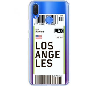 Силіконовий чохол BoxFace Huawei P Smart Plus Ticket Los Angeles (34975-cc85)
